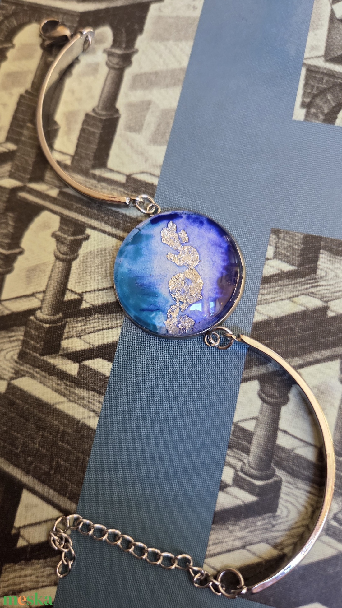 Ezüstpart - ékszer - karkötő - karkötő medállal - Meska.hu