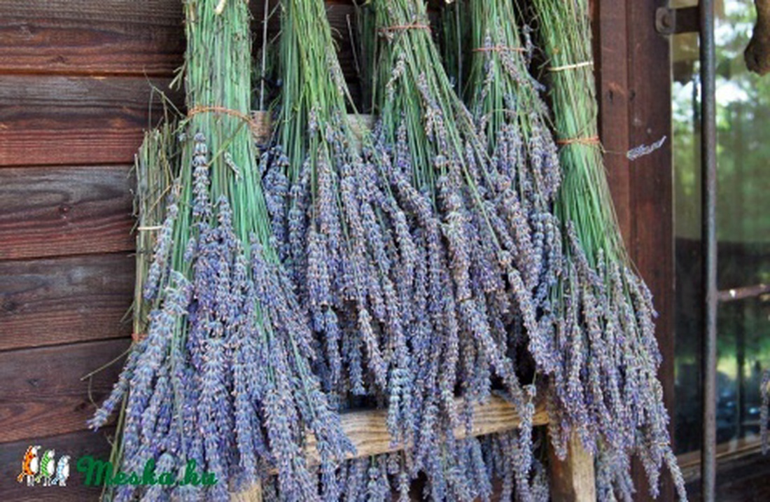 SZÁRÍTOTT LEVENDULA SZÁR és VIRÁG, 30 gramm, organza tasakban - kellékek & szerszámok - vegyes alapanyag - Meska.hu