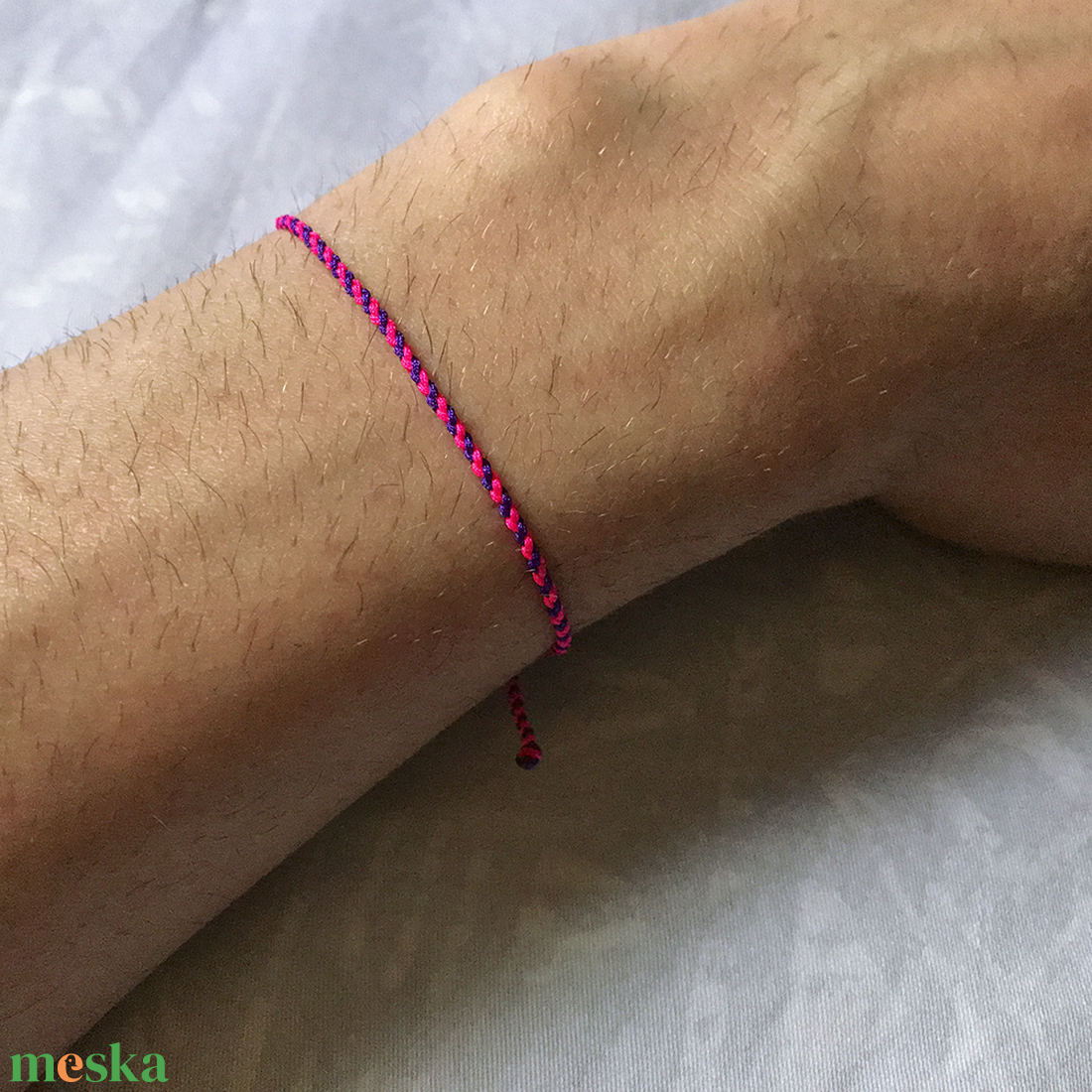 Neon Pink - Purple karkötő (vékony) - ékszer - karkötő - fonott karkötő - Meska.hu Neon Pink - Purple karkötő (vékony) - ékszer - karkötő - fonott karkötő - Meska.hu