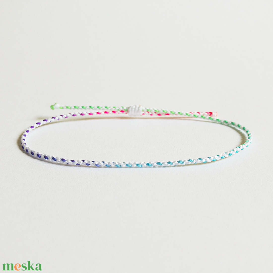 Multicolor - White minimal karkötő (vékony) - ékszer - karkötő - fonott karkötő - Meska.hu Multicolor - White minimal karkötő (vékony) - ékszer - karkötő - fonott karkötő - Meska.hu