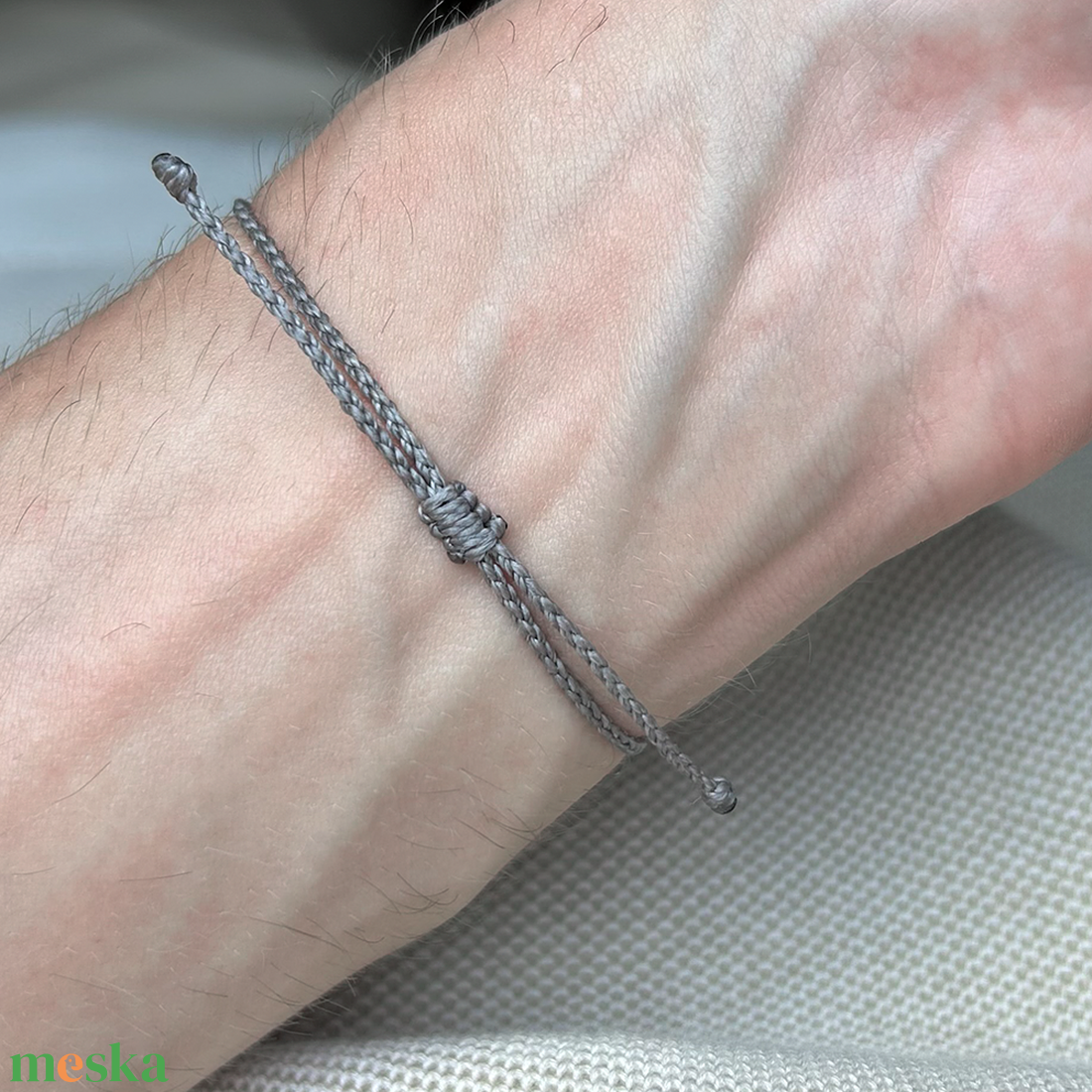Heritage Thin - Oxford Gray - ékszer - karkötő - fonott karkötő - Meska.hu