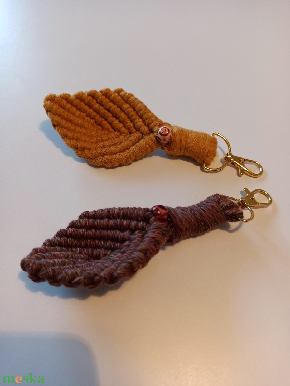 Makramé kulcstartó  - táska & tok - kulcstartó & táskadísz - kulcstartó - Meska.hu