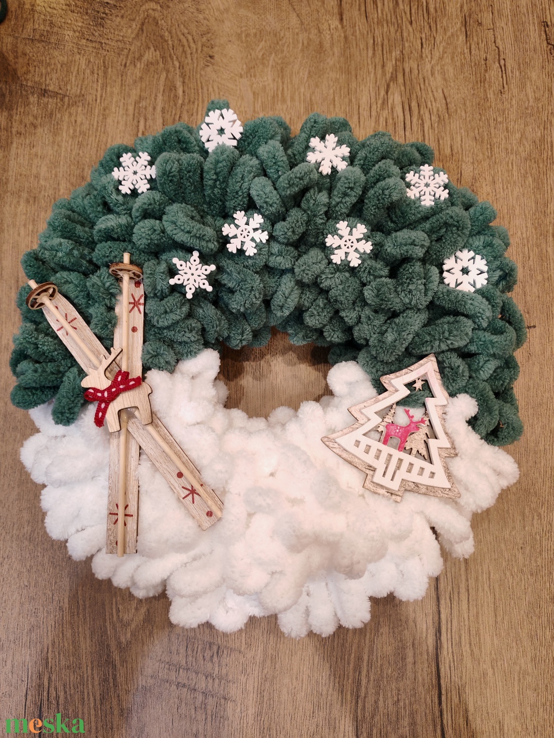 Karácsonyi ajtódísz  - karácsony - karácsonyi lakásdekoráció - karácsonyi ajtódíszek - Meska.hu