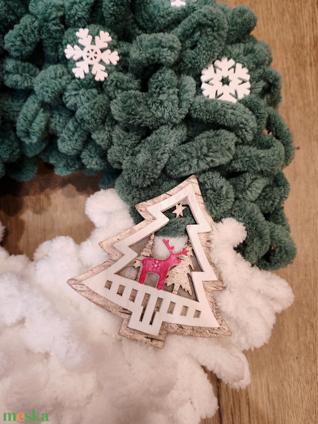 Karácsonyi ajtódísz  - karácsony - karácsonyi lakásdekoráció - karácsonyi ajtódíszek - Meska.hu