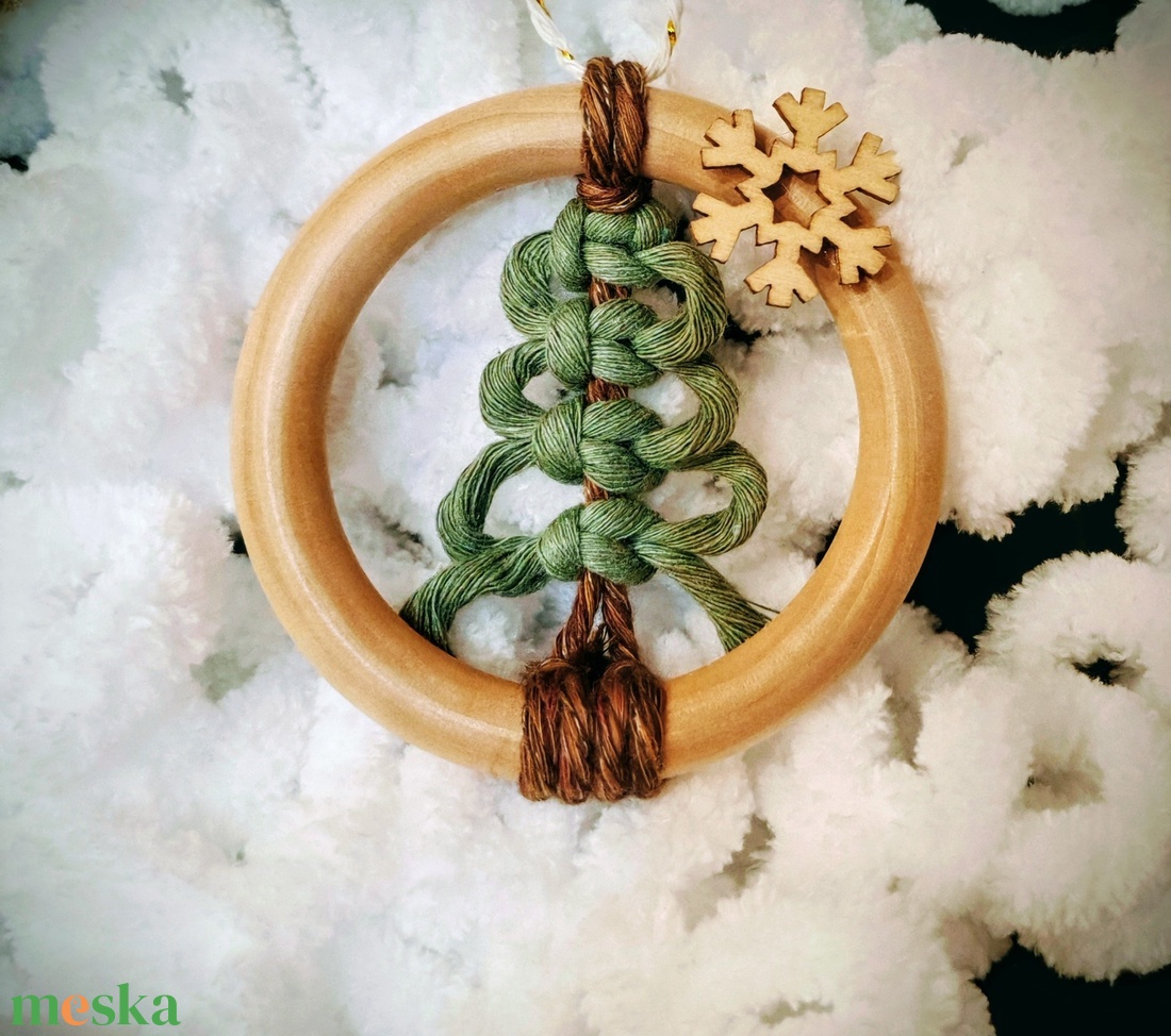 Karácsonyi függődísz  - karácsony - karácsonyi lakásdekoráció - karácsonyfadíszek - Meska.hu