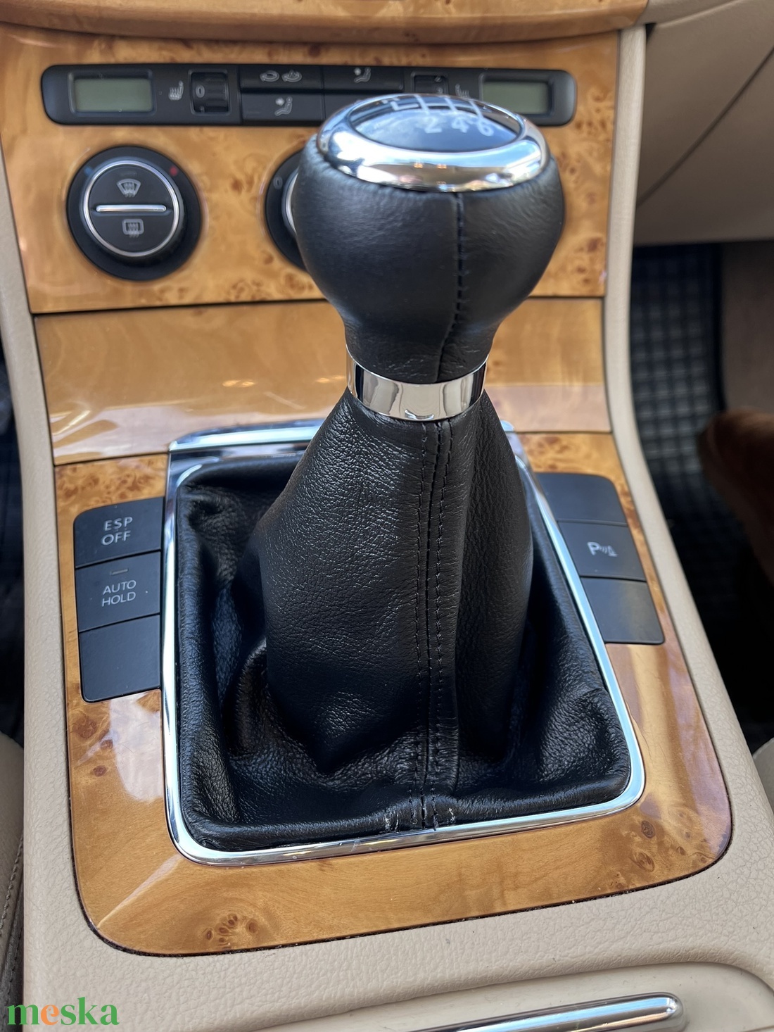 Volkswagen Passat B6 bőr váltószoknya - otthon & életmód - autó - autós váltószoknya - Meska.hu
