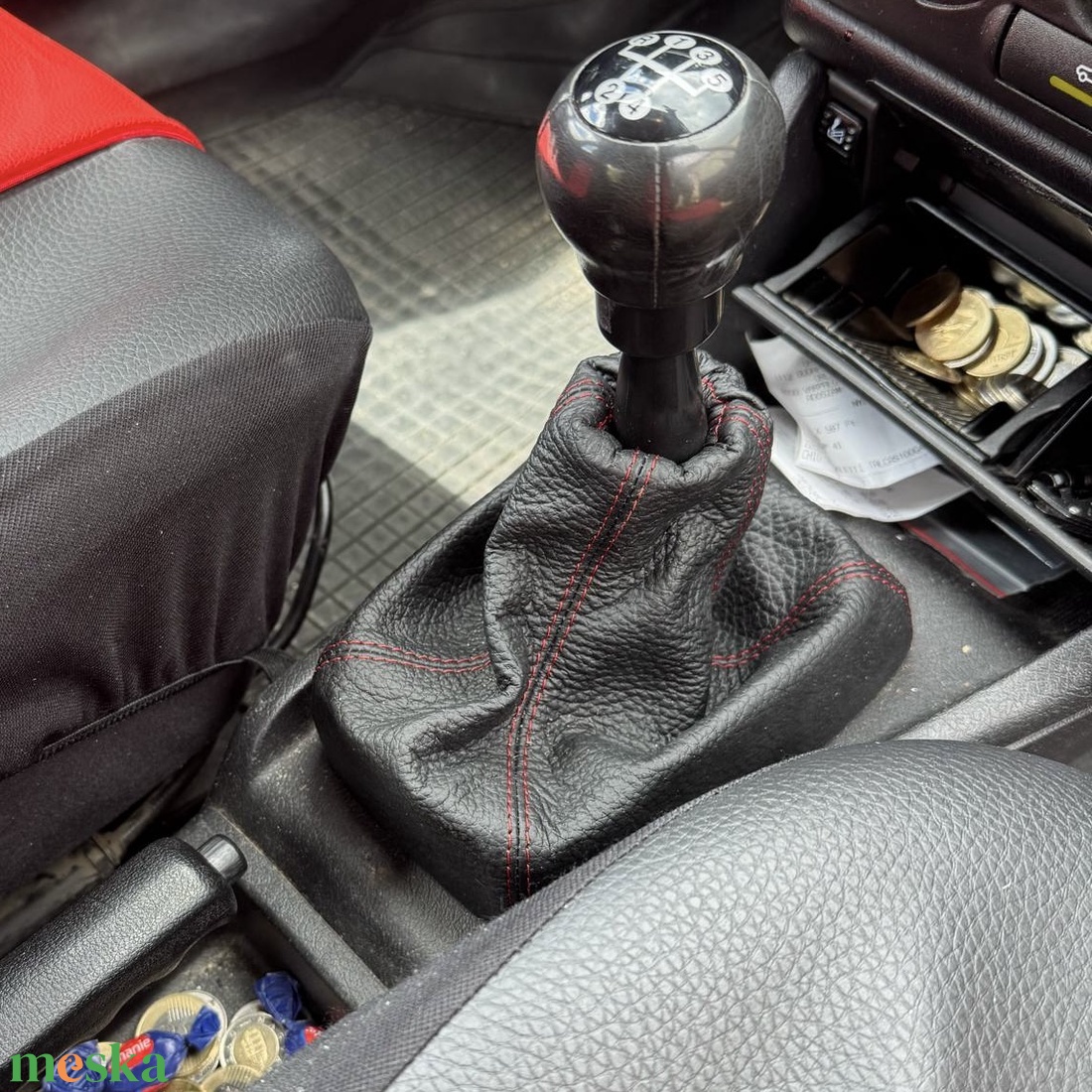 Opel Corsa B bőr váltószoknya - otthon & életmód - autó - autós váltószoknya - Meska.hu