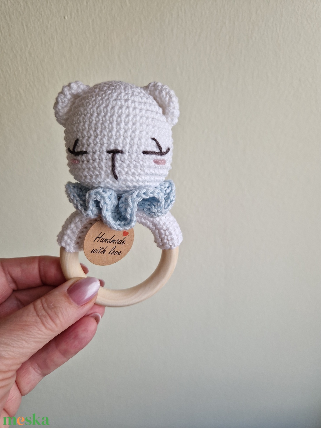  Csörgő és rágóka fa karikán - játék & sport - Meska.hu