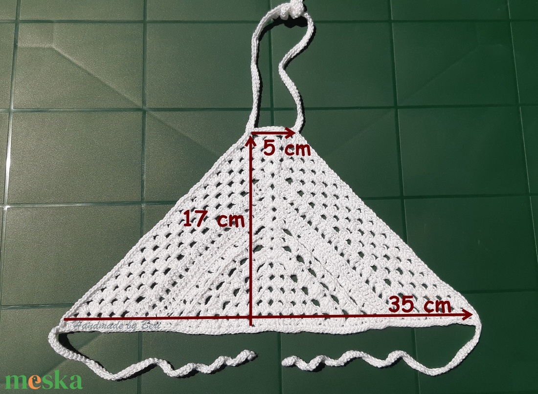 Horgolt lányka kánikula felső (top)  - ruha & divat - babaruha & gyerekruha - póló - Meska.hu