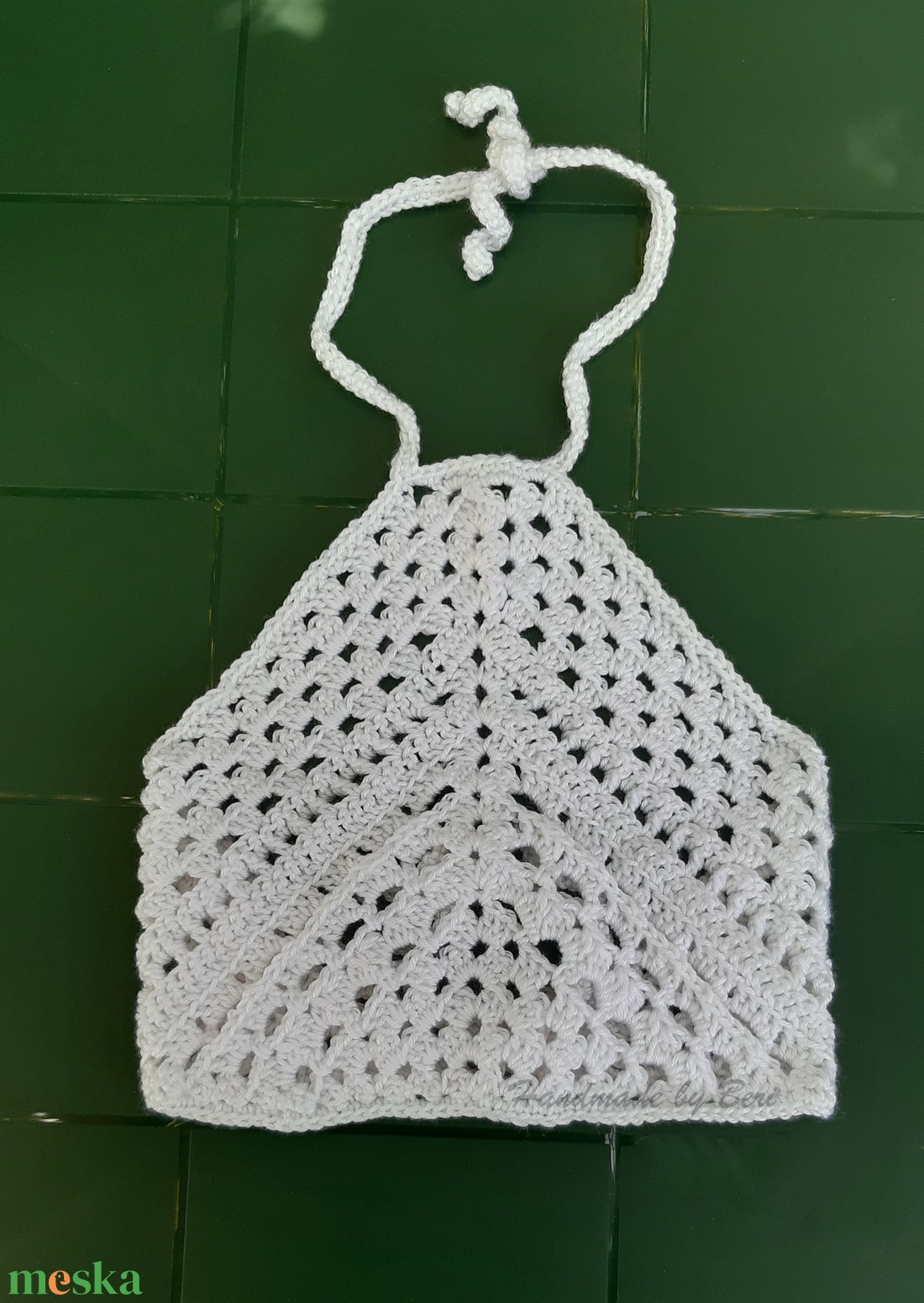 Horgolt lányka kánikula felső (top)  - ruha & divat - babaruha & gyerekruha - póló - Meska.hu