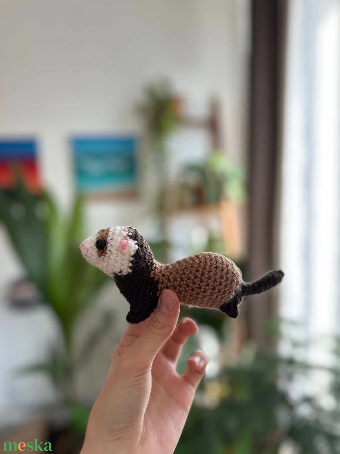 Horgolt görényke! - játék & sport - plüssállat & játékfigura - más figura - Meska.hu