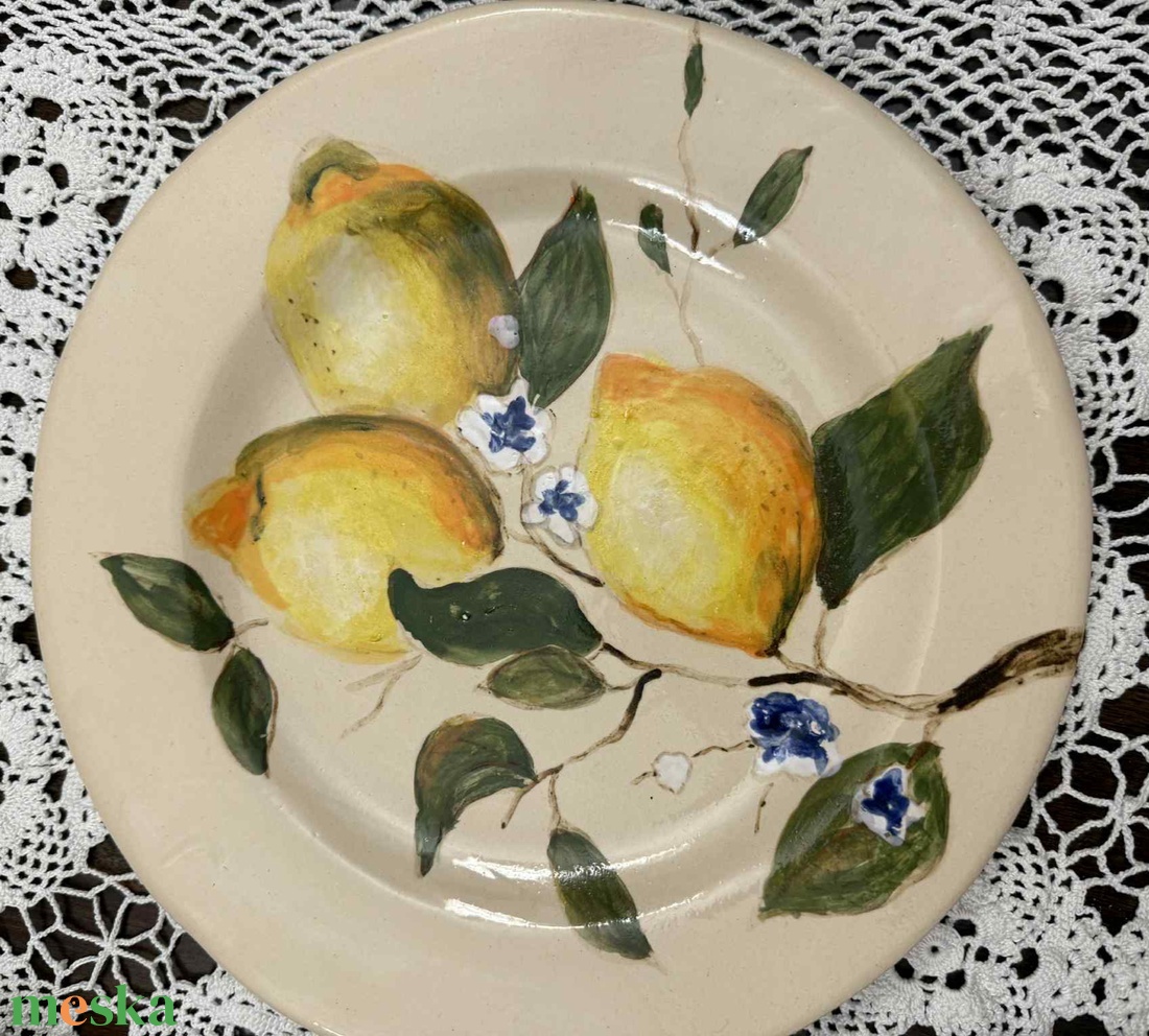 Kerámia tányér - otthon & életmód - konyhafelszerelés, tálalás - tálalás - tányér & étkészlet - Meska.hu