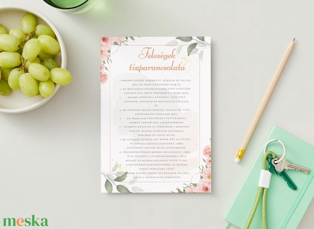 Lánybúcsú oklevél sablon, fogadalom és 10 parancsolat - esküvő - lánybúcsú - Meska.hu