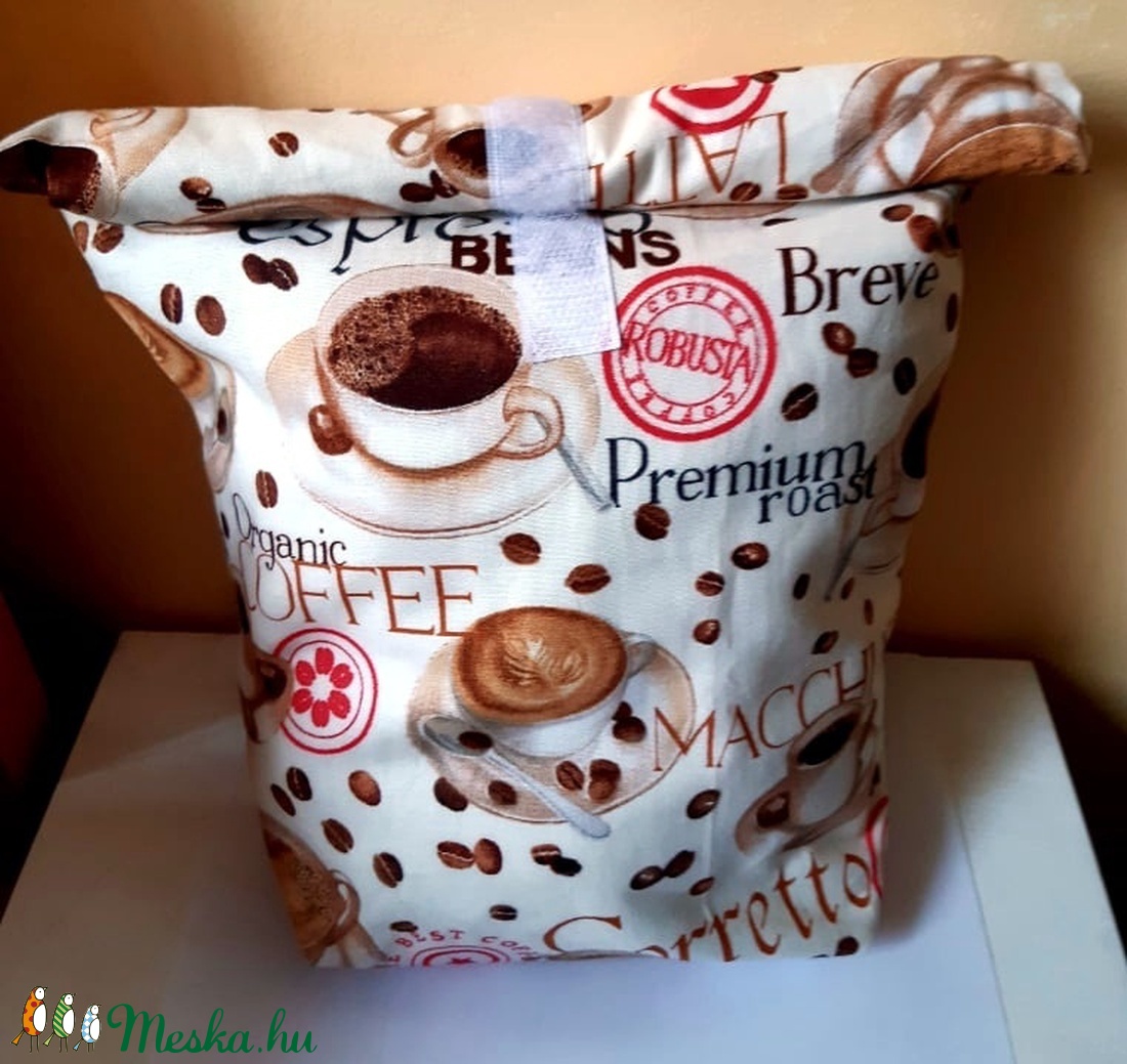 Uzsonnás táska (a kávé szerelmeseinek) - táska & tok - bevásárlás & shopper táska - shopper, textiltáska, szatyor - Meska.hu Uzsonnás táska (a kávé szerelmeseinek) - táska & tok - bevásárlás & shopper táska - shopper, textiltáska, szatyor - Meska.hu