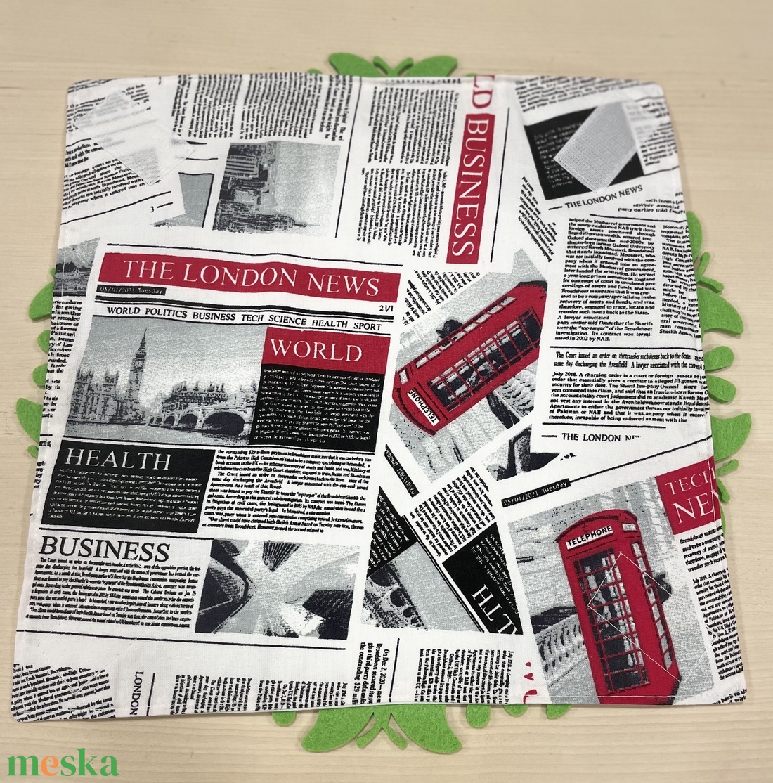 Angliás újraszalvéta - táska & tok - uzsonna- & ebéd tartó - szendvics csomagoló - Meska.hu