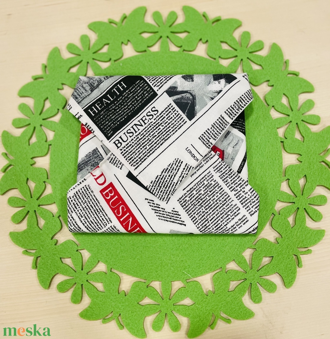 Angliás újraszalvéta - táska & tok - uzsonna- & ebéd tartó - szendvics csomagoló - Meska.hu