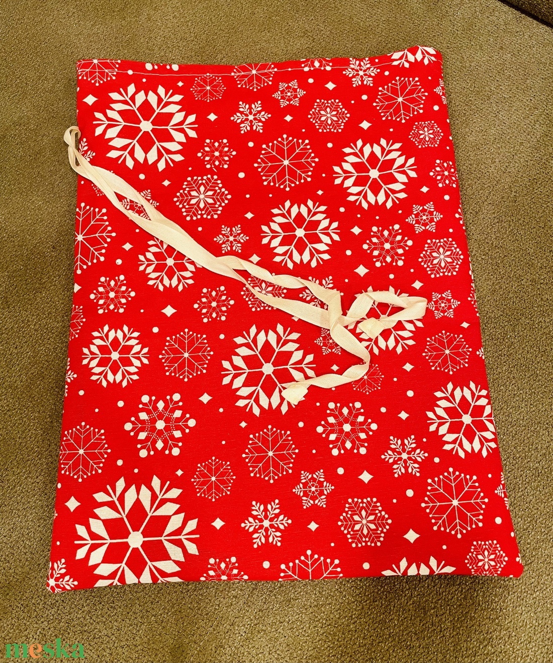 Hópelyhes kenyeres zsák  - táska & tok - bevásárlás & shopper táska - kenyeres zsák - Meska.hu