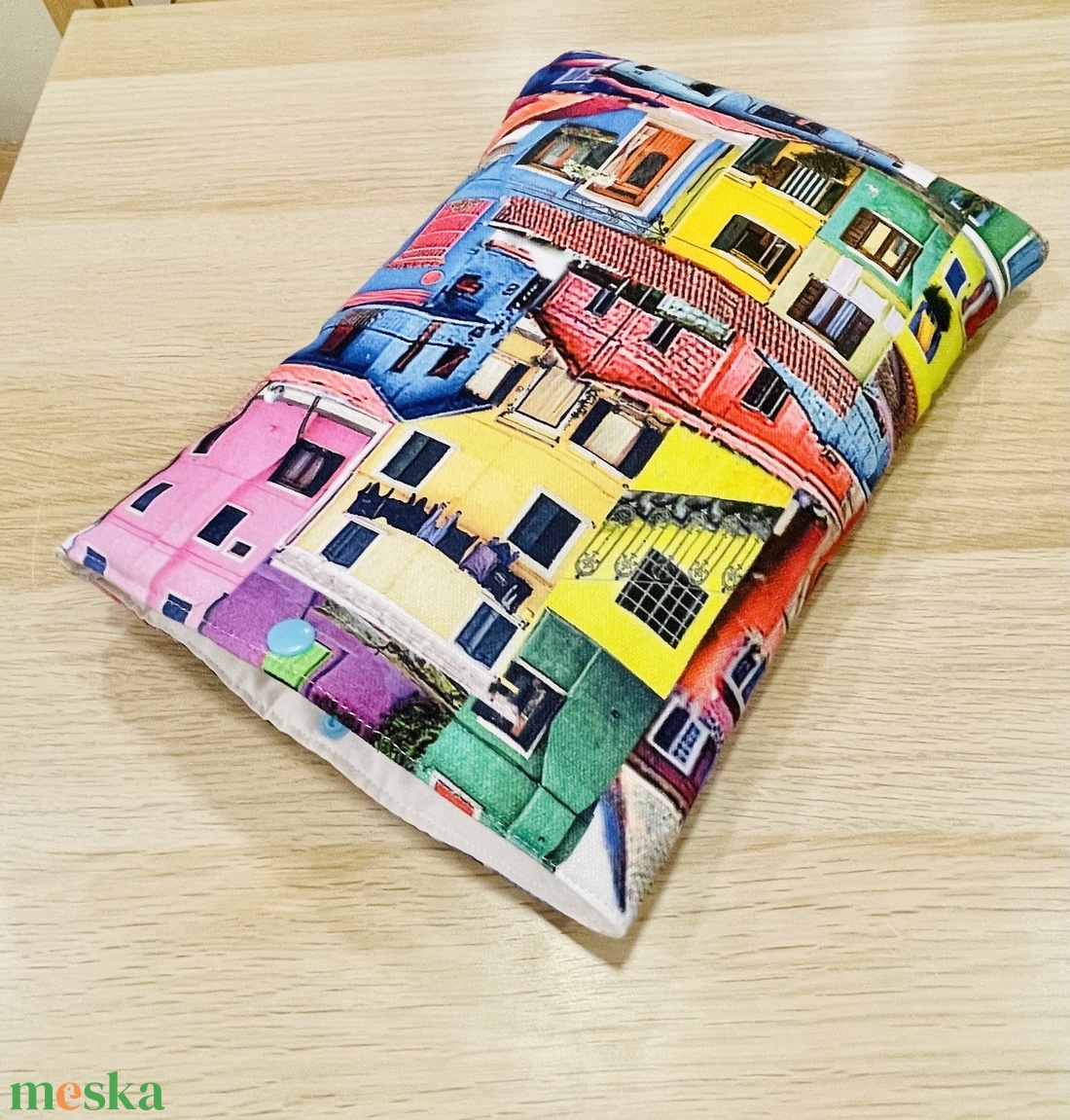 Nagy zárható könyvtok/ tablet tok  (mediterrán)  - otthon & életmód - papír, írószer - könyv- és füzetborító - Meska.hu