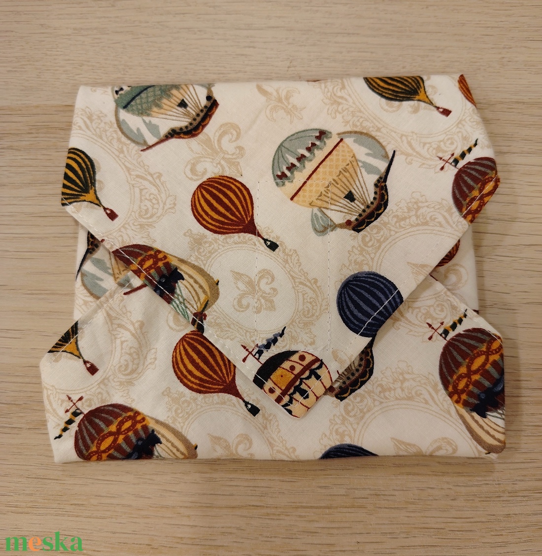 Hőlégballonos újraszalvéta - táska & tok - uzsonna- & ebéd tartó - szendvics csomagoló - Meska.hu