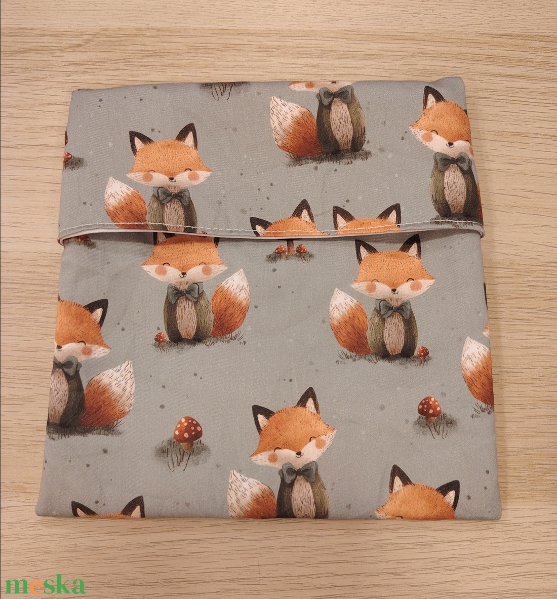 Rókás nasi tasak - táska & tok - uzsonna- & ebéd tartó - szendvics csomagoló - Meska.hu