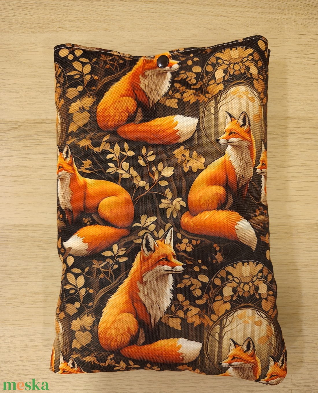 Nagy zárható vízhatlan könyvtok/ tablet tok  (róka))  - otthon & életmód - papír, írószer - könyv- és füzetborító - Meska.hu