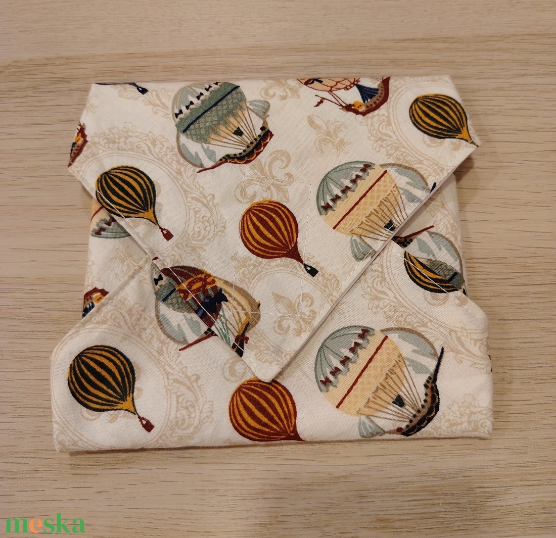 Hőlégballonos újraszalvéta - táska & tok - uzsonna- & ebéd tartó - szendvics csomagoló - Meska.hu