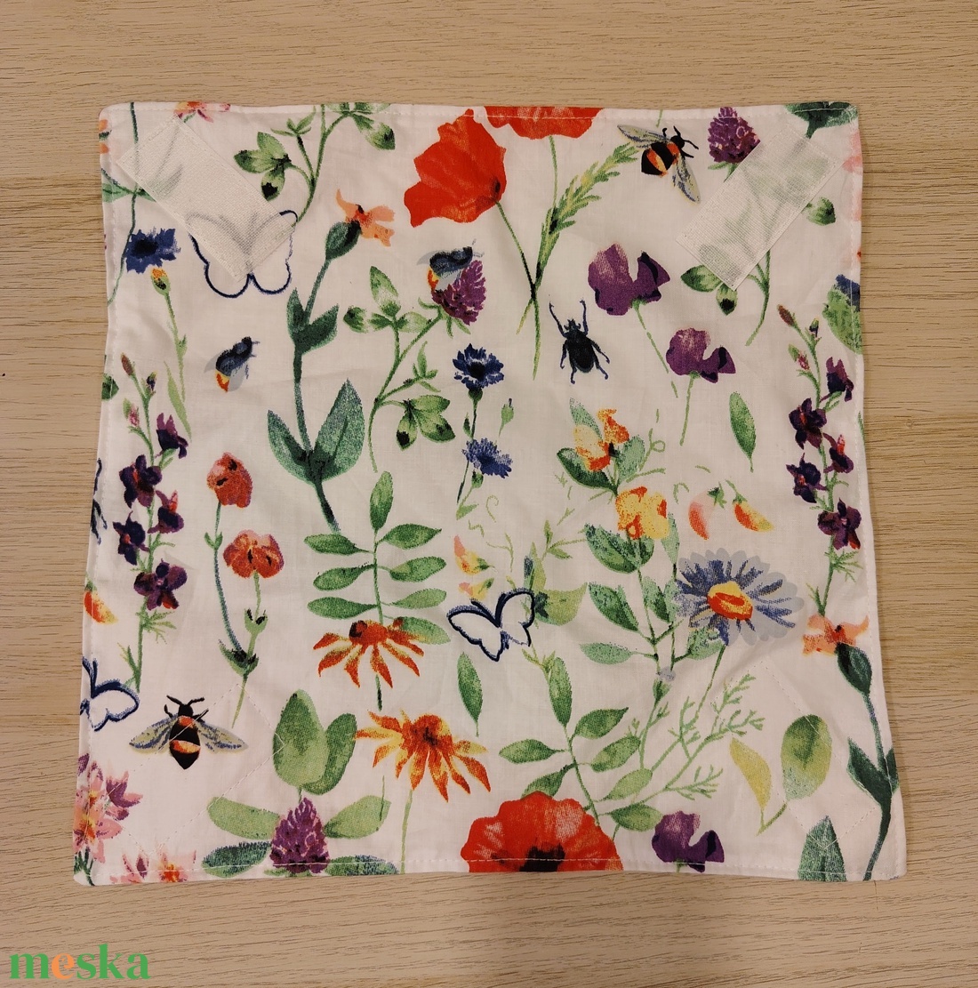 Mezei virágok újraszalvéta - táska & tok - uzsonna- & ebéd tartó - szendvics csomagoló - Meska.hu