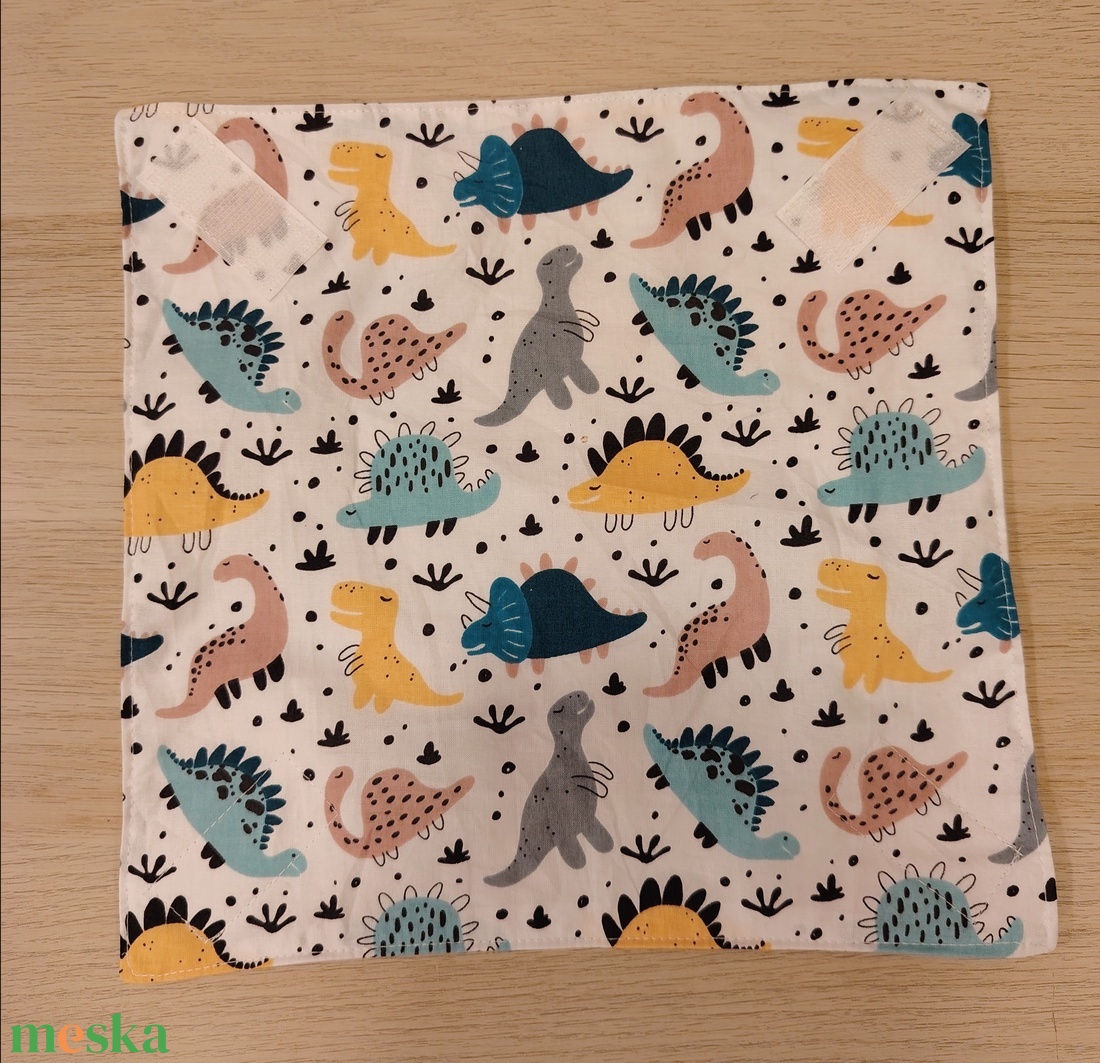 Dinós újraszalvéta - táska & tok - uzsonna- & ebéd tartó - szendvics csomagoló - Meska.hu