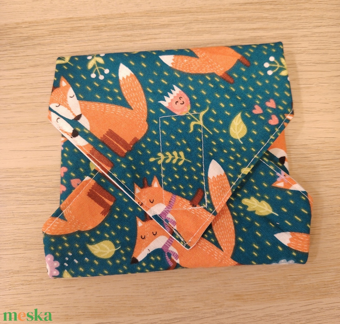 Rókás újraszalvéta - táska & tok - uzsonna- & ebéd tartó - szendvics csomagoló - Meska.hu