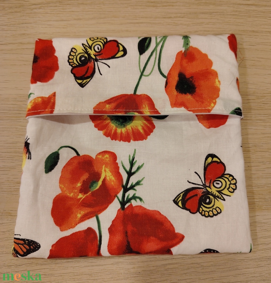 Pipacsos nasi tasak - táska & tok - uzsonna- & ebéd tartó - szendvics csomagoló - Meska.hu