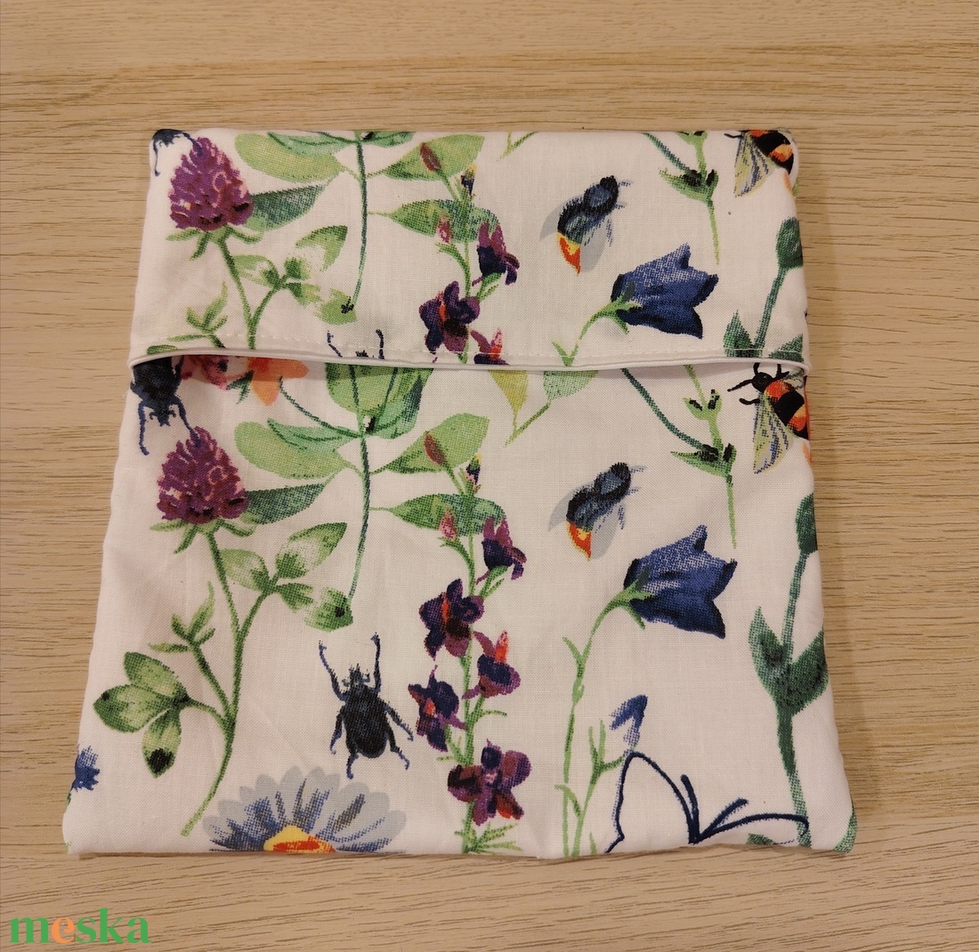 Mezei virágok nasi tasak - táska & tok - uzsonna- & ebéd tartó - szendvics csomagoló - Meska.hu