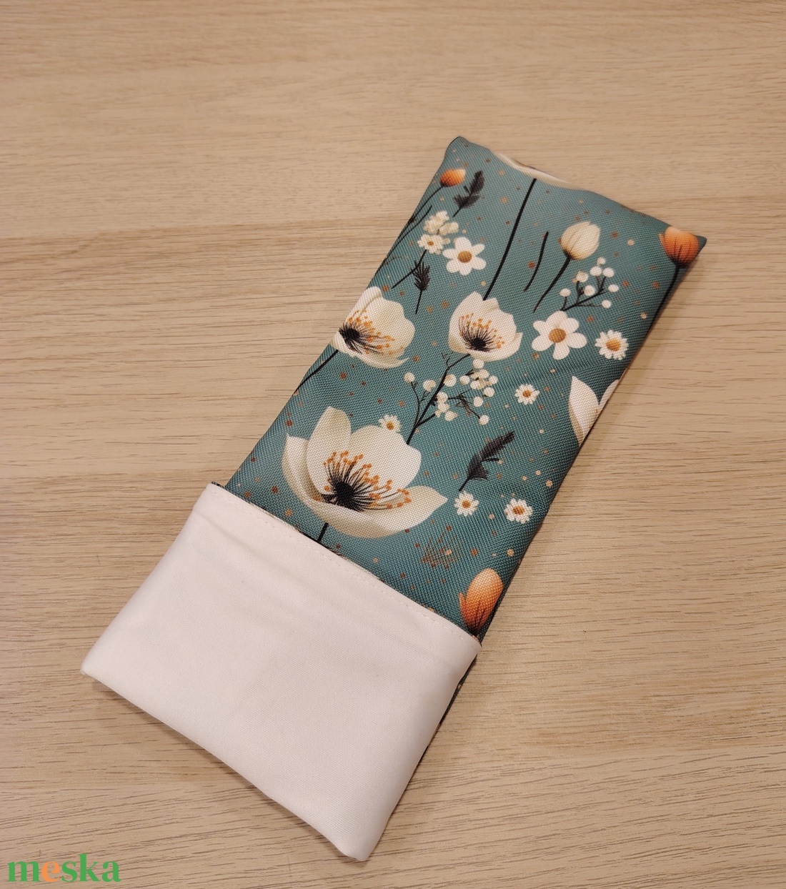 Virágos evőeszköz tartó - táska & tok - uzsonna- & ebéd tartó - evőeszköz tartó - Meska.hu