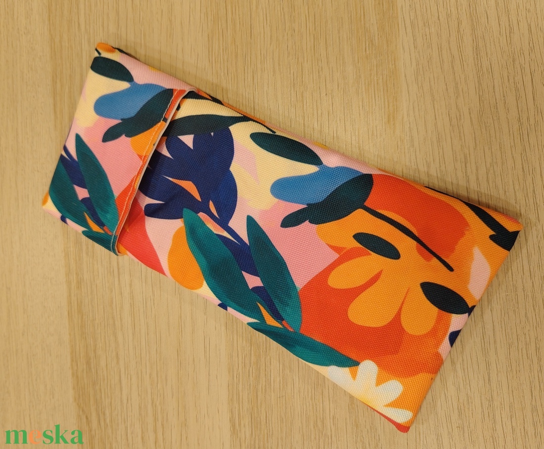 Virágos evőeszköz tartó - táska & tok - uzsonna- & ebéd tartó - evőeszköz tartó - Meska.hu