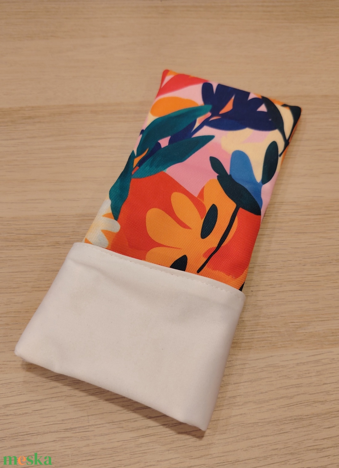 Virágos evőeszköz tartó - táska & tok - uzsonna- & ebéd tartó - evőeszköz tartó - Meska.hu