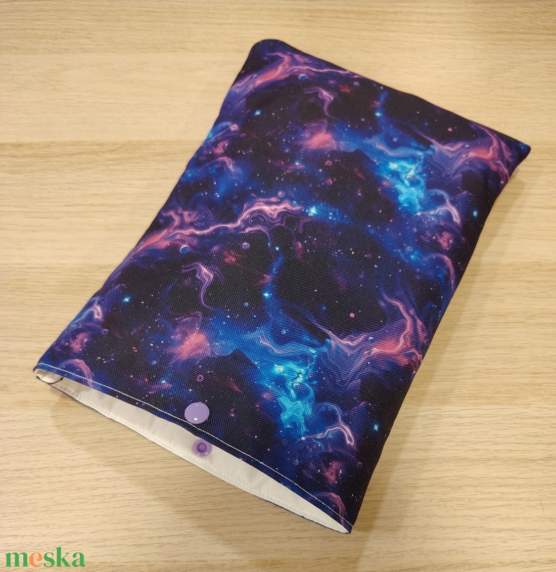 Nagy zárható vízhatlan könyvtok/tablet tok  (galaxis)  - otthon & életmód - papír, írószer - könyv- és füzetborító - Meska.hu