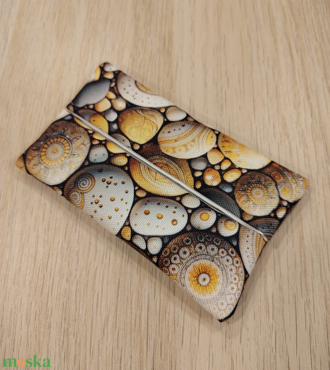 Kavicsos zsepitartó - táska & tok - pénztárca & más tok - zsebkendőtartó tok - Meska.hu