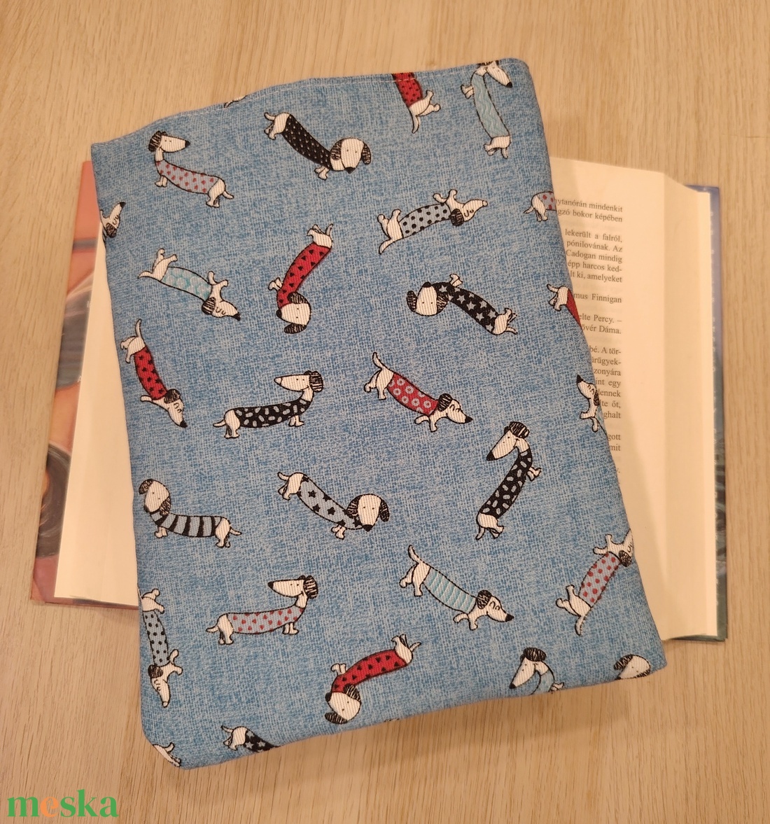 Tacsis könyvtok - otthon & életmód - papír, írószer - könyv- és füzetborító - Meska.hu