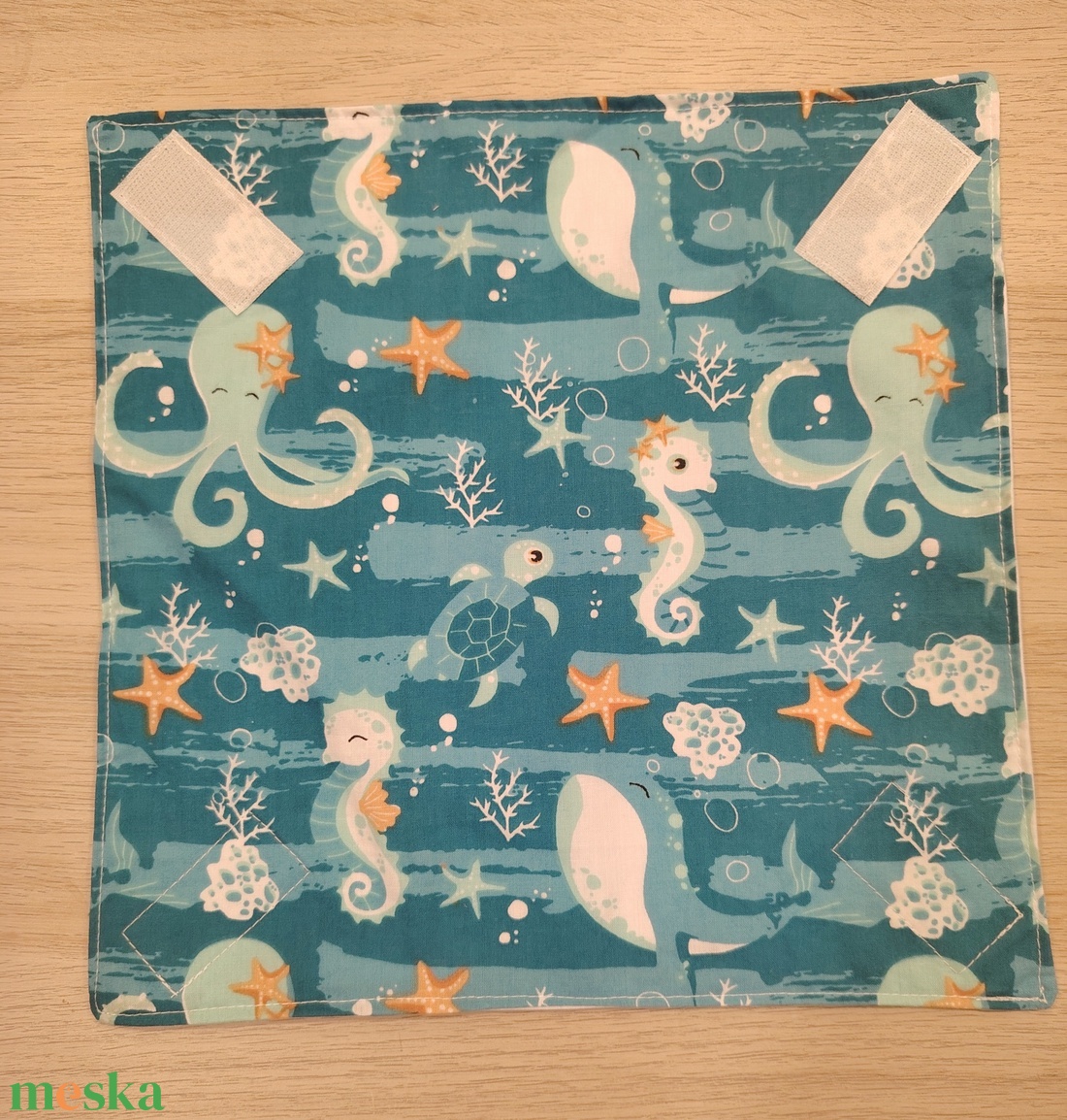 Tengeri újraszalvéta - táska & tok - uzsonna- & ebéd tartó - szendvics csomagoló - Meska.hu