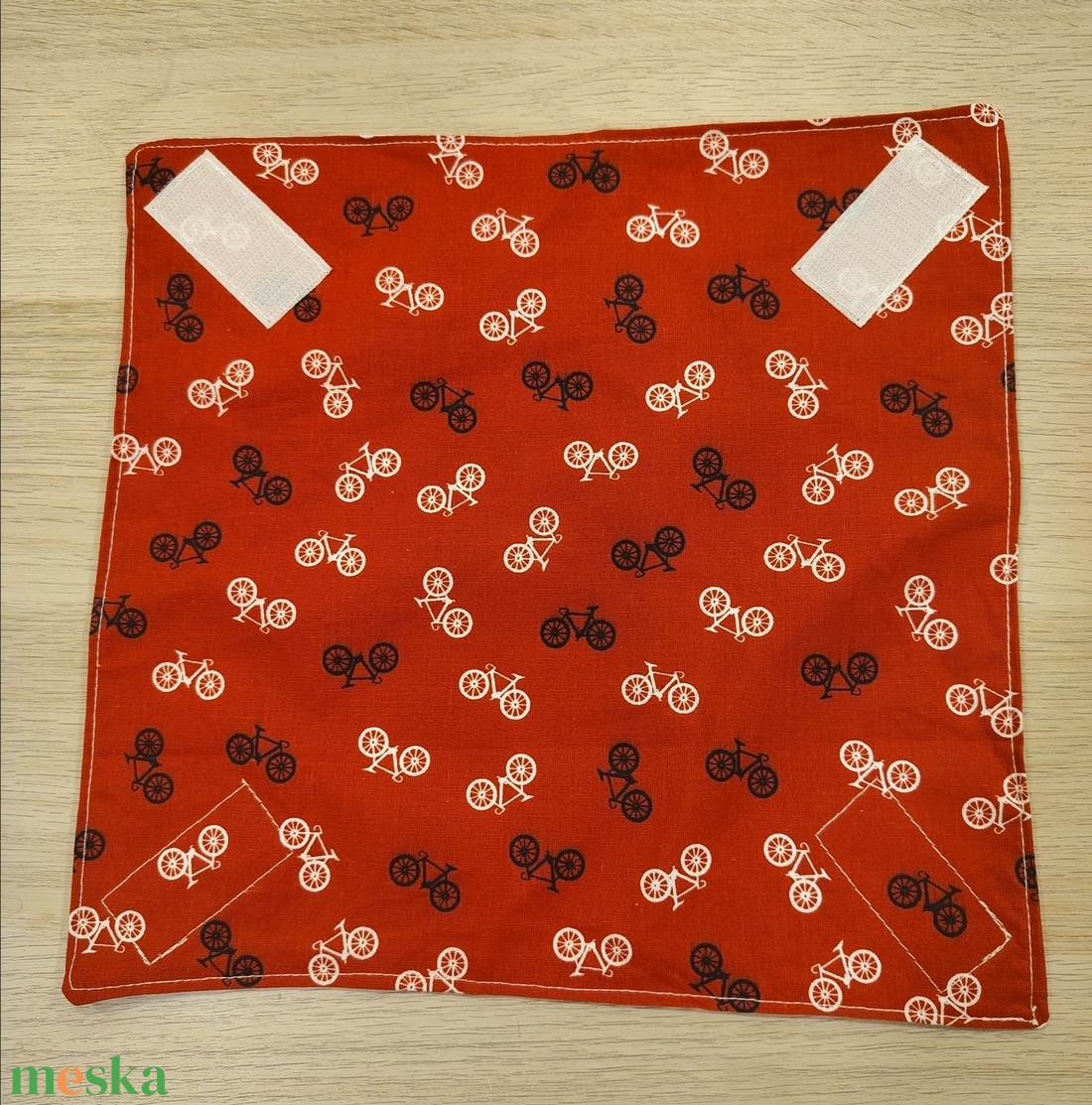 Biciklis újraszalvéta - táska & tok - uzsonna- & ebéd tartó - szendvics csomagoló - Meska.hu