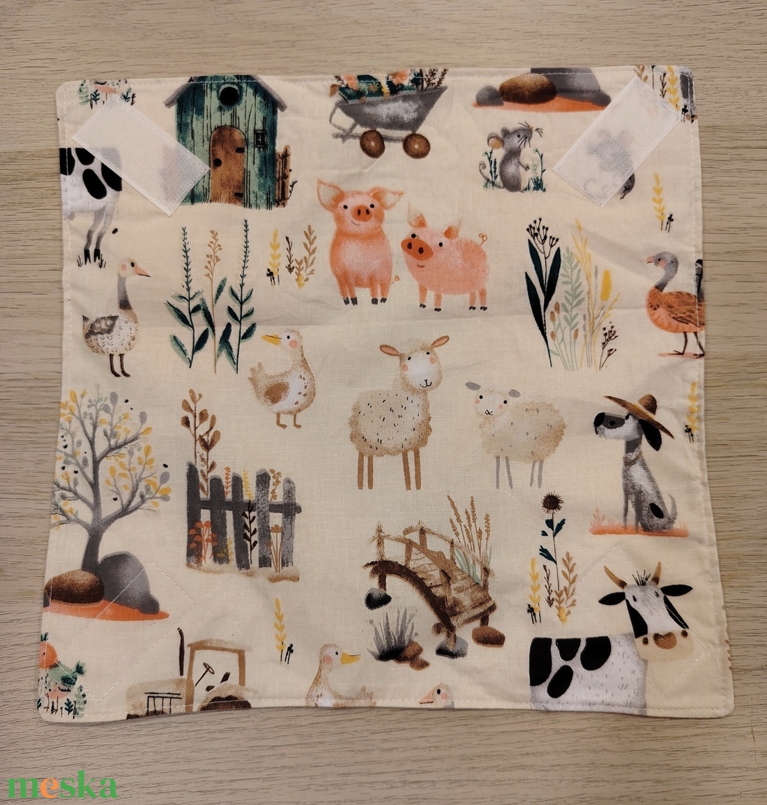 Farmos újraszalvéta - táska & tok - uzsonna- & ebéd tartó - szendvics csomagoló - Meska.hu