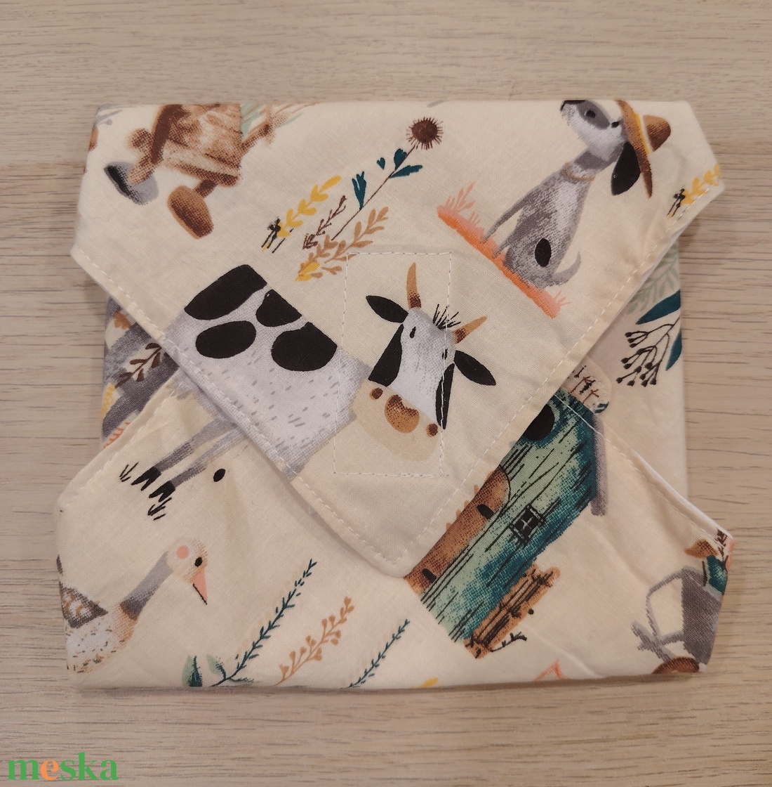 Farmos újraszalvéta - táska & tok - uzsonna- & ebéd tartó - szendvics csomagoló - Meska.hu