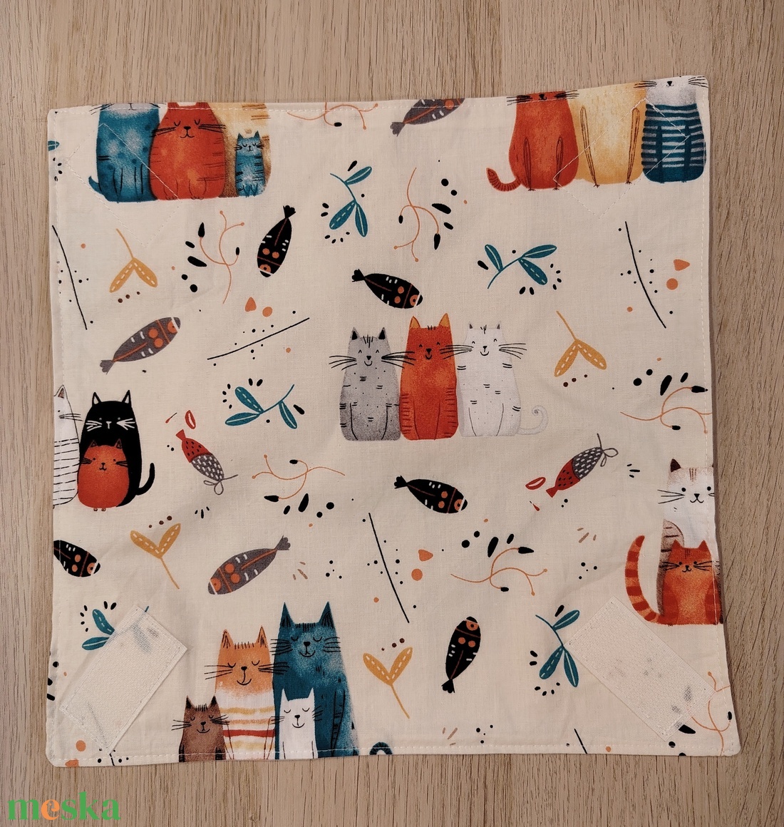 Cicás újraszalvéta - táska & tok - uzsonna- & ebéd tartó - szendvics csomagoló - Meska.hu