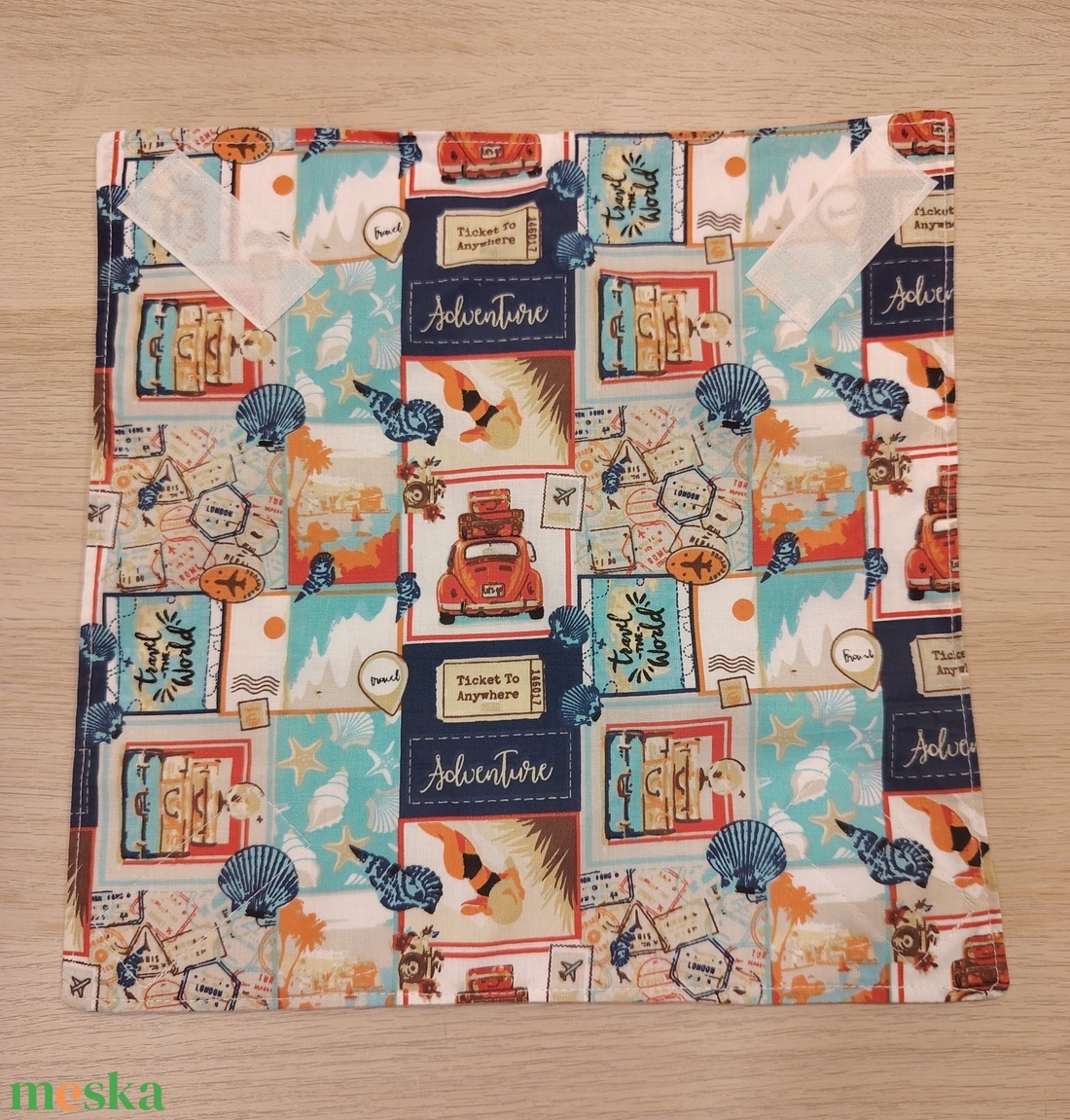 Utazás újraszalvéta - táska & tok - uzsonna- & ebéd tartó - szendvics csomagoló - Meska.hu