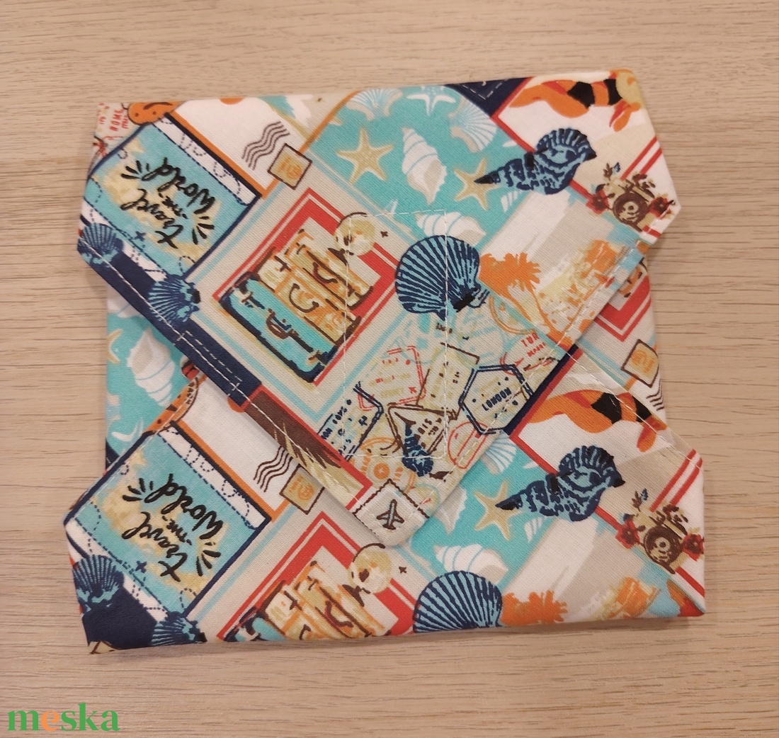 Utazás újraszalvéta - táska & tok - uzsonna- & ebéd tartó - szendvics csomagoló - Meska.hu