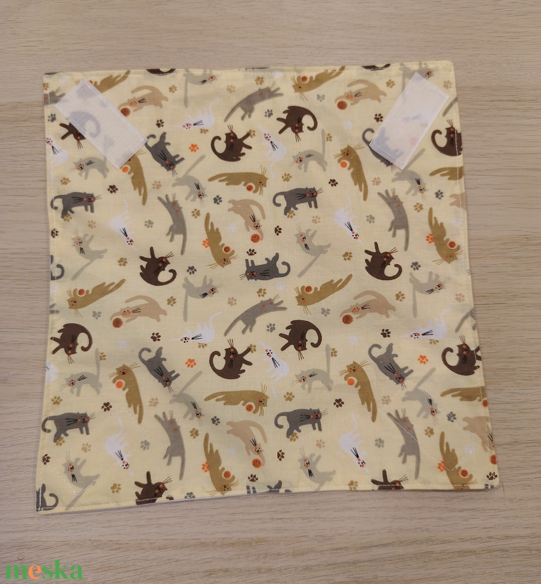 Cicás újraszalvéta - táska & tok - uzsonna- & ebéd tartó - szendvics csomagoló - Meska.hu