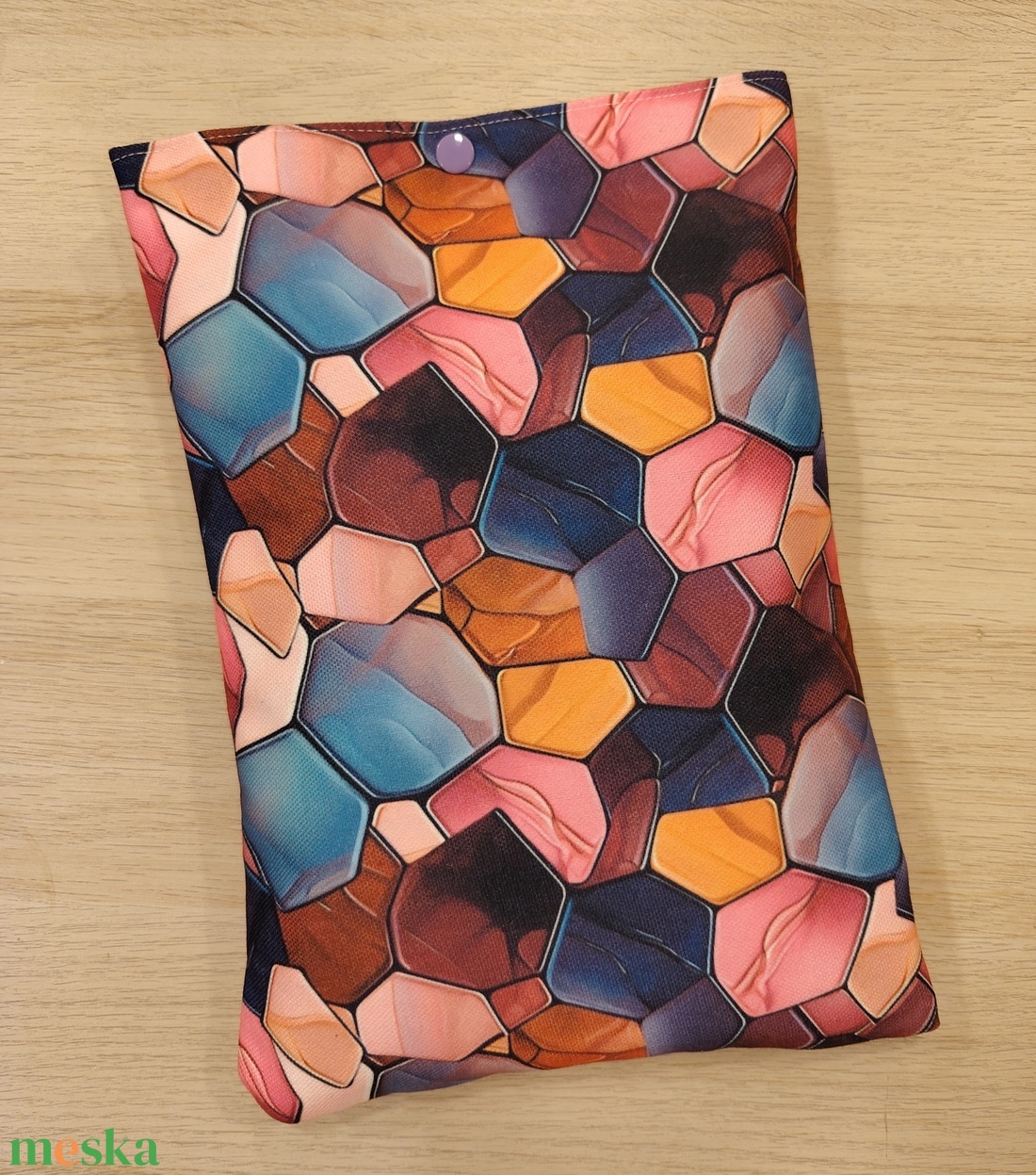 Nagy zárható vízhatlan könyvtok/tablet tok  (üveg mozaik)  - otthon & életmód - papír, írószer - könyv- és füzetborító - Meska.hu