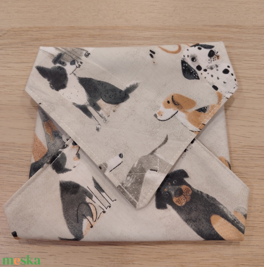 Kutyás újraszalvéta - táska & tok - uzsonna- & ebéd tartó - szendvics csomagoló - Meska.hu