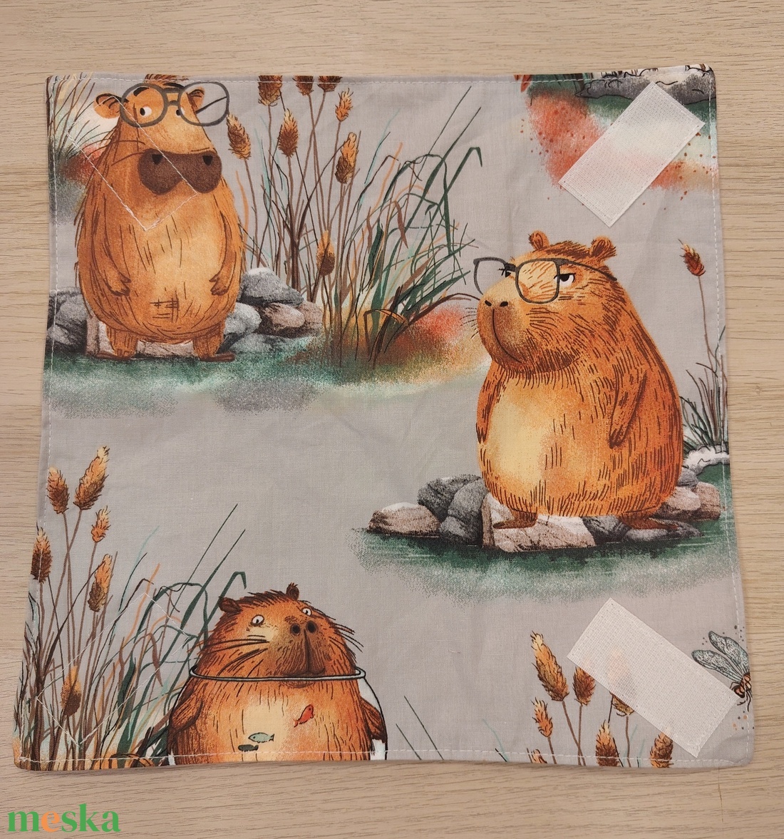 Capibara újraszalvéta - táska & tok - uzsonna- & ebéd tartó - szendvics csomagoló - Meska.hu