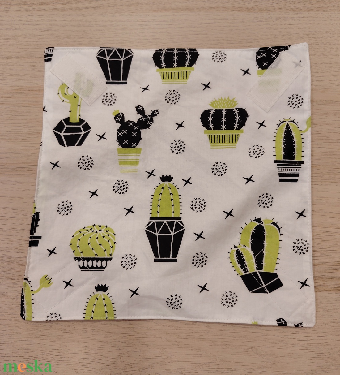 Kaktusz újraszalvéta - táska & tok - uzsonna- & ebéd tartó - szendvics csomagoló - Meska.hu