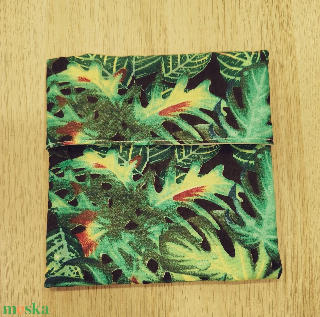 Növényes nasi tasak - táska & tok - uzsonna- & ebéd tartó - szendvics csomagoló - Meska.hu